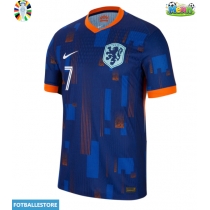 Nederland Xavi Simons #7 Bortedrakt EM 2024 Kortermet